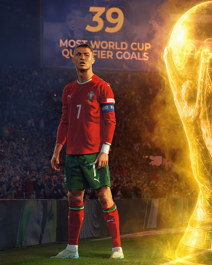 Sẽ rất nhanh để Ronaldo độc chiếm kỷ lục này
