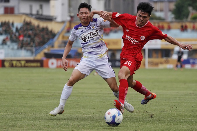 Hà Nội và Thể Công chạm trán nhau ngay ở vòng loại. Ảnh: Đức Cường 