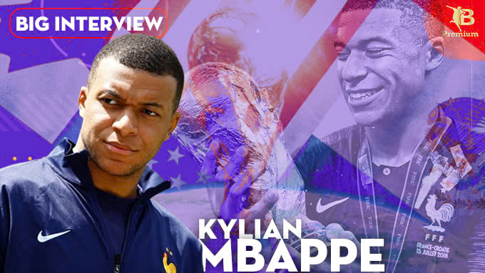 Kylian Mbappe chia sẻ rất thoải mái, thẳng thắn trên France Football