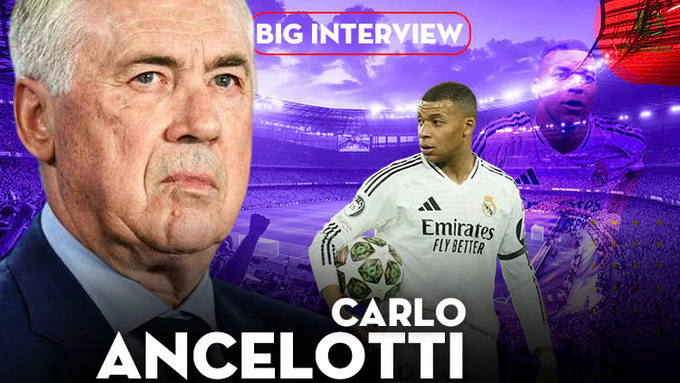 Carlo Ancelotti có nhiều chia sẻ về Kylian Mbappe và đội bóng cũ Real Madrid