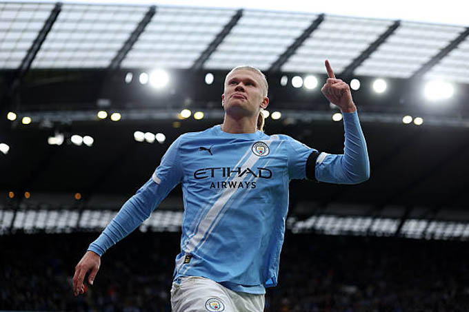 Haaland đã cán mốc 50 bàn thắng tại Premier League trên sân nhà cho Man City