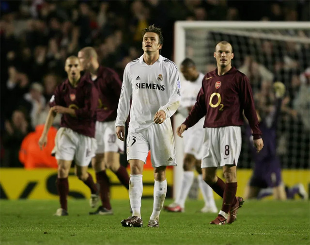 Beckham từng tham dự trận Real làm khách của Arsenal cách đây 19 năm