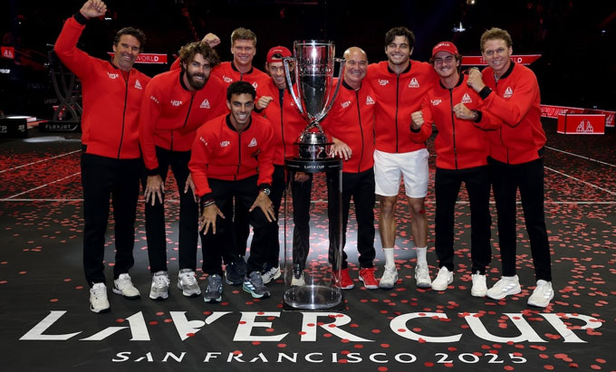 Team Thế giới giành chiến thắng thuyết phục tại Laver Cup 2025