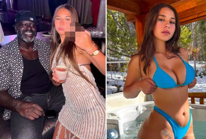 Hình ảnh vui đùa của Shaquille O’Neal và Sophie Rain