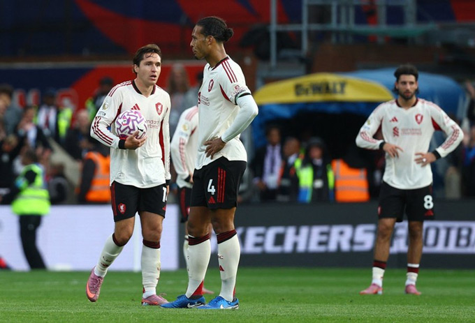 Liverpool bại trận trước Crystal Palace