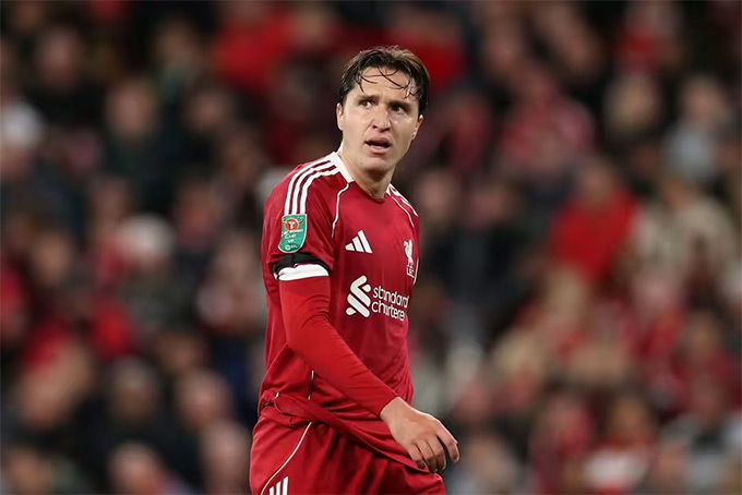 Chiesa đang ghi bàn khá đều đặn cho Liverpool khi có cơ hội ra sân