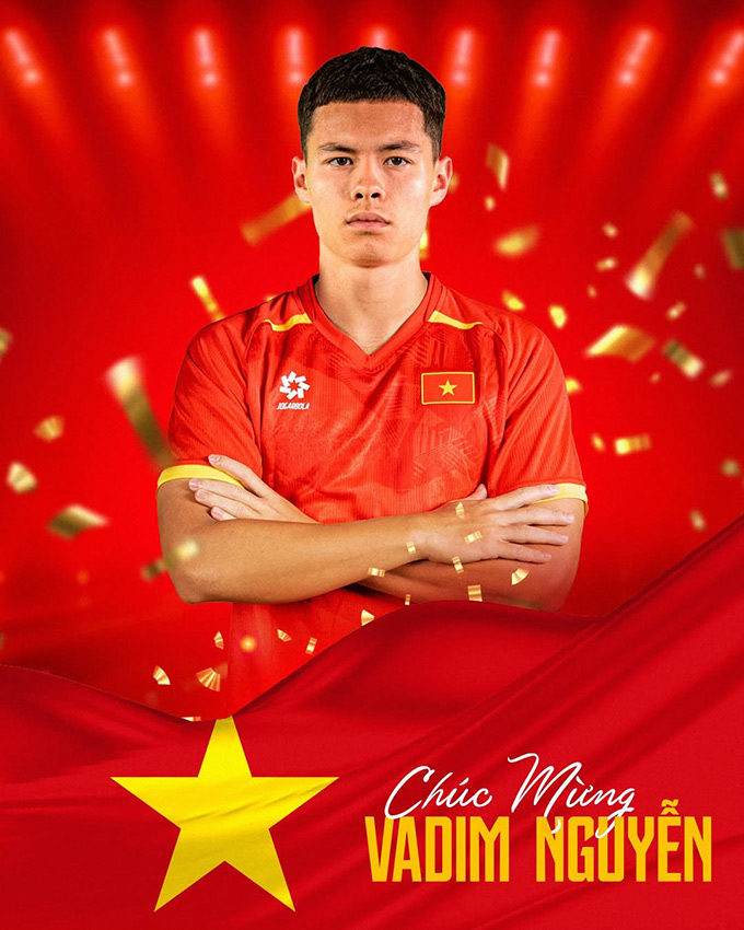 Vadim Nguyễn lần đầu lên U23 Việt Nam 