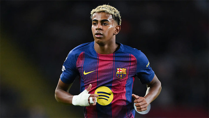 Yamal dính chấn thương ở trận thua PSG hồi giữa tuần