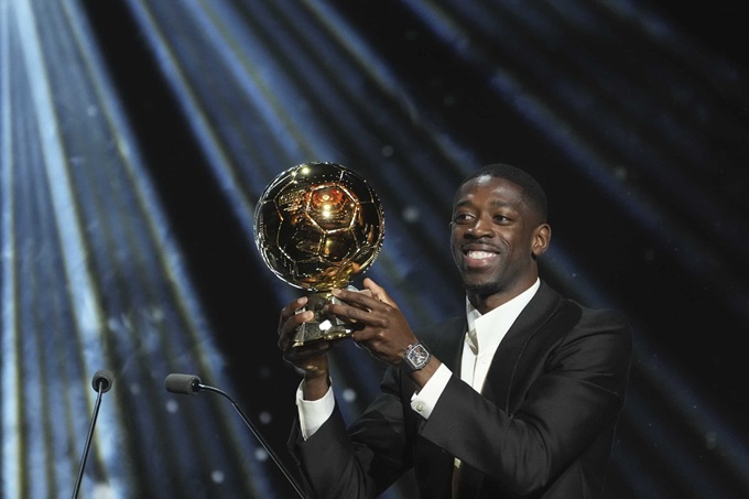 Dembele đoạt Quả bóng vàng 2025 sau mùa giải 2024/25 chói sáng