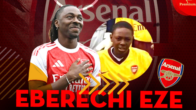 Eberechi Eze yêu Arsenal từ trong huyết quản