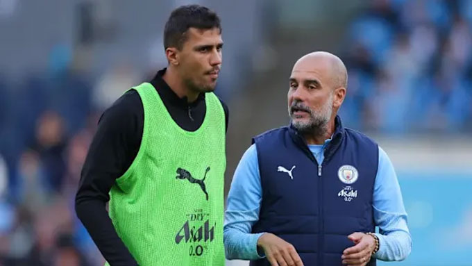 Pep không thể để Rodri nghỉ quá lâu