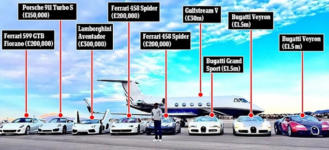 Dàn siêu xe của Mayweather 