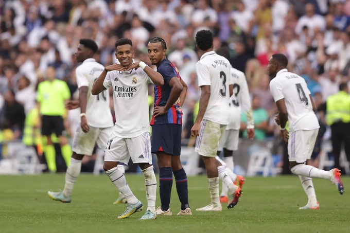 Mục tiêu của Rodrygo và Real Madrid là phục thù Barca trong trận El Clasico ngày 26/10.