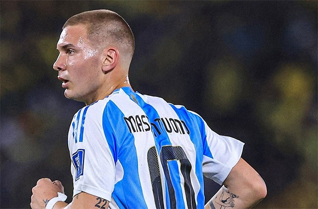 Mastantuono mang áo số 10 ở ĐT Argentina