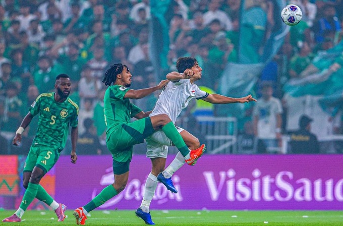 Saudi Arabia và Iraq chia điểm nhau sau trận hòa 0-0
