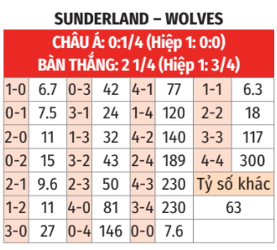 Sunderland vs Wolves 