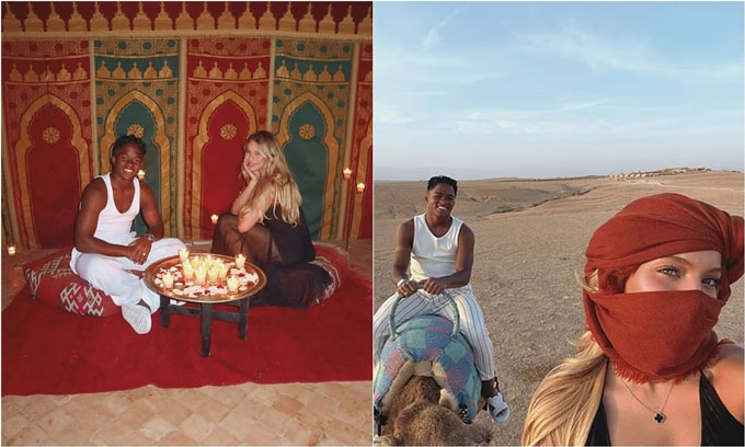 Endrick và Gabriely du hý tại Morocco