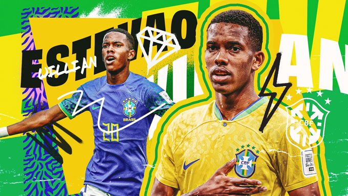 Estevao đang là niềm tự hào của Brazil