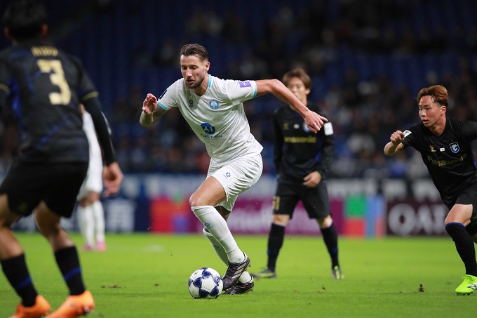 Nam Định chỉ có 1 bàn danh dự trước Gamba Osaka