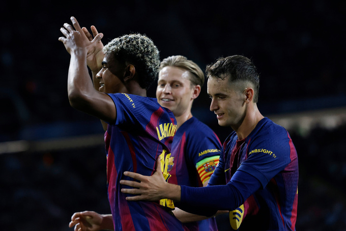 Barca vừa đại thắng 6-1 trước đội khách Olympiacos