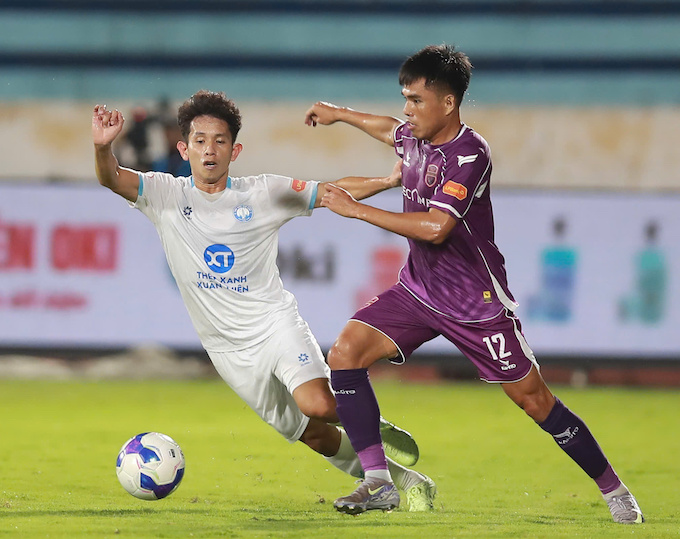 Thành tích của Nam Định trong thời gian qua ở V.League không tốt. Ảnh: Quang Dương