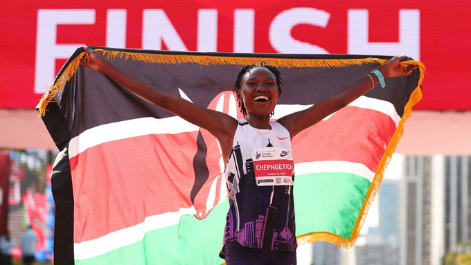 Ruth Chepngetich từng lập kỷ lục thế giới