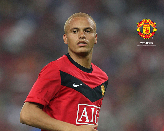 Wes Brown khi còn thi đấu cho MU