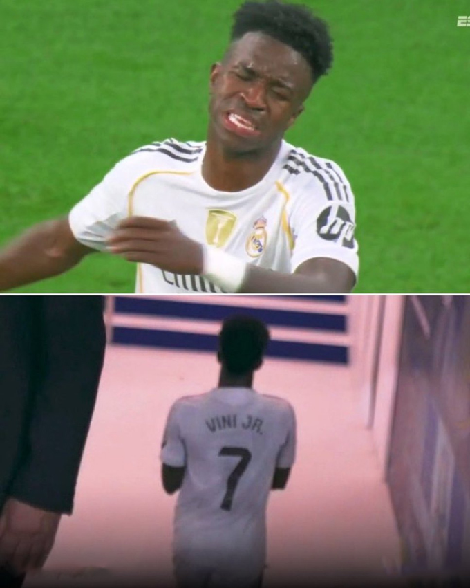 Vinicius nổi điên và đi thẳng vào đường hầm sau khi bị thay ra