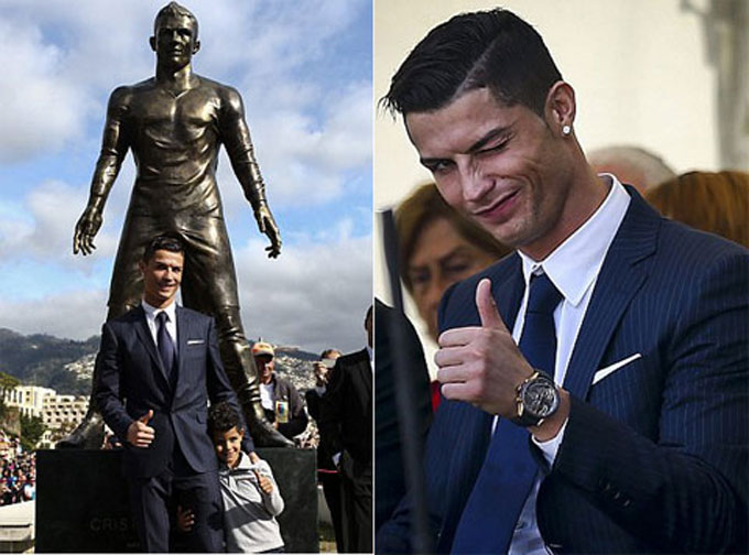 Bức tượng của Ronaldo bị chê xấu tệ hại