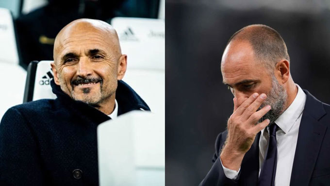 Spaletti có nhiệm vụ đưa Juventus vượt qua khủng hoảng sau triều đại của Tudor (phải)
