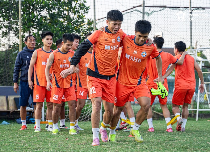 SHB Đà nẵng rất muốn có 3 điểm trước SLNA. Ảnh: FBNV