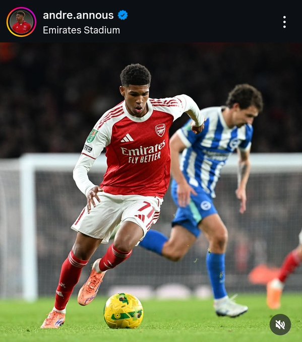 Tiền đạo 17 tuổi Andre Harriman-Annous trở thành ngôi sao mới nhất của học viện Arsenal ra mắt đội một