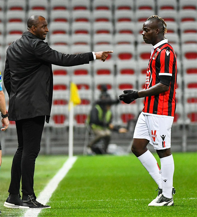 Vieira từng không chịu được thói vô kỷ luật của Balotelli