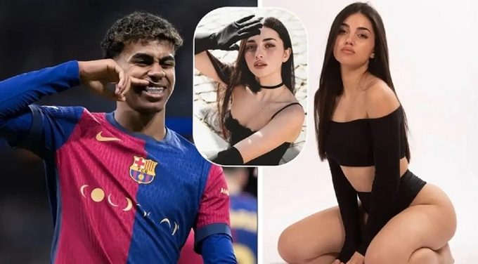 Yamal thì dính tin đồn qua đêm với người mẫu người Ý Anna Gegnoso