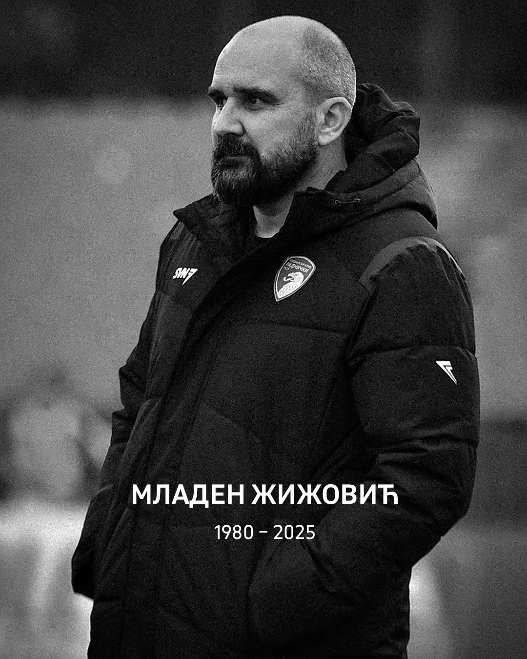 HLV Mladen Zizovic qua đời chỉ sau 3 trận dẫn Radnicki 1923.