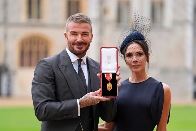 Beckham mới được phong tước Hiệp sĩ