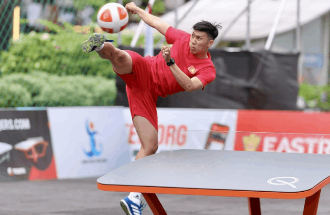 Teqball Việt Nam được kỳ vọng giành huy chương tại SEA Games 33. - Ảnh: TTXVN