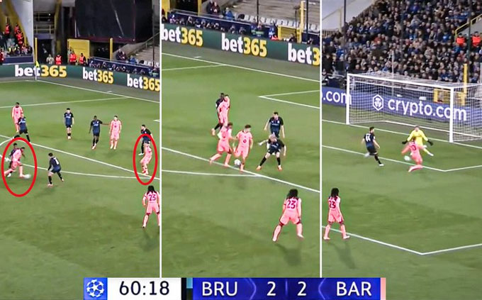 Yamal solo ngoạn mục ghi bàn vào lưới Club Brugge