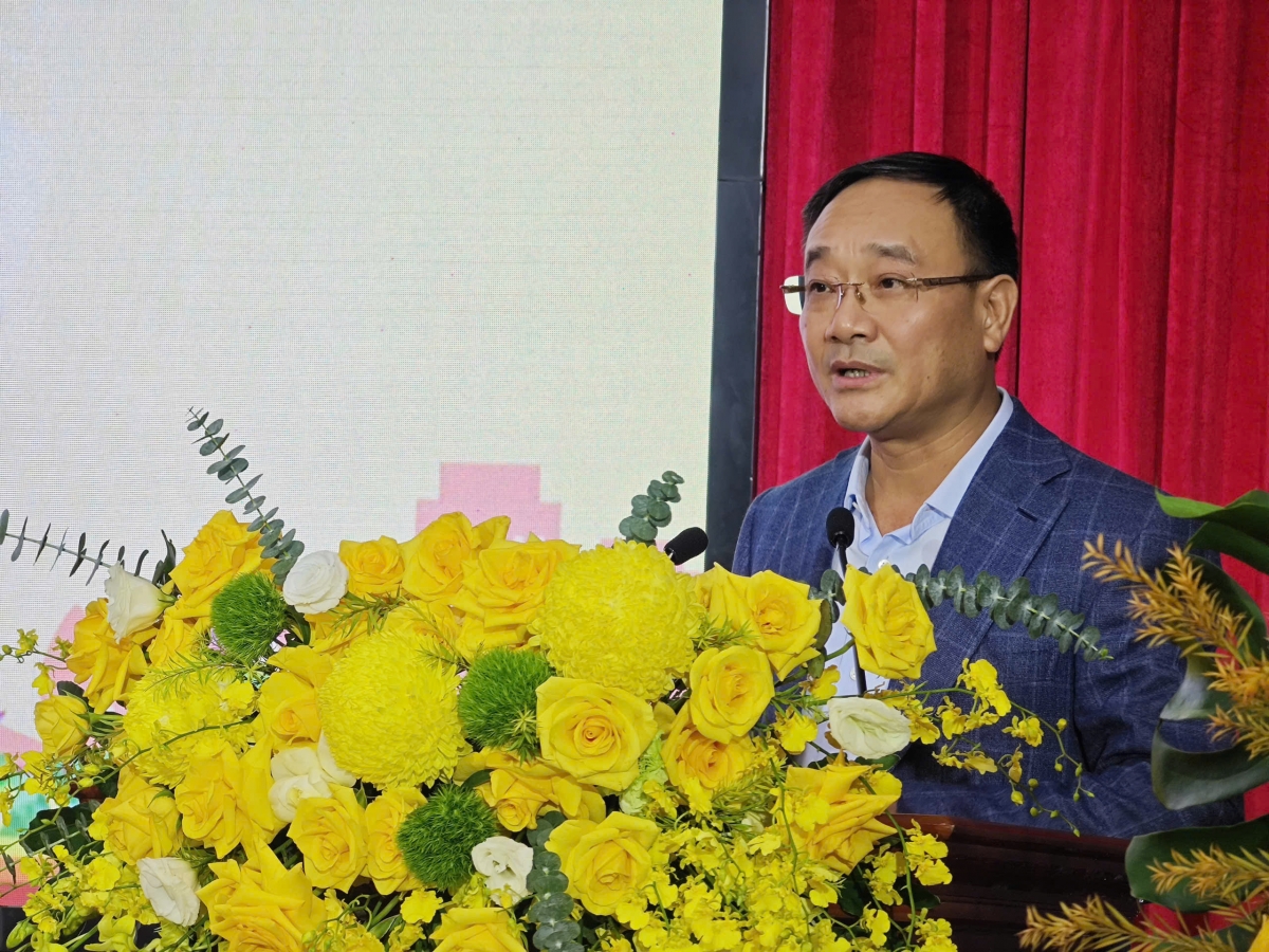 Thượng tướng Phạm Thế Tùng phát biểu tại lễ tổng kết công tác Hiệp hội thể thao CAND (ảnh: BTC)