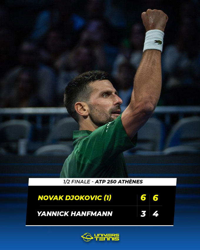 Djokovic vượt qua Hanfmann ở bán kết