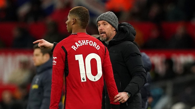 Marcus Rashford từng ghi 30 bàn cho MU dưới thời HLV Erik ten Hag