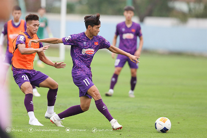 U22 Việt Nam đón chào sự trở lại của Bùi Vĩ Hào - Ảnh: VFF 