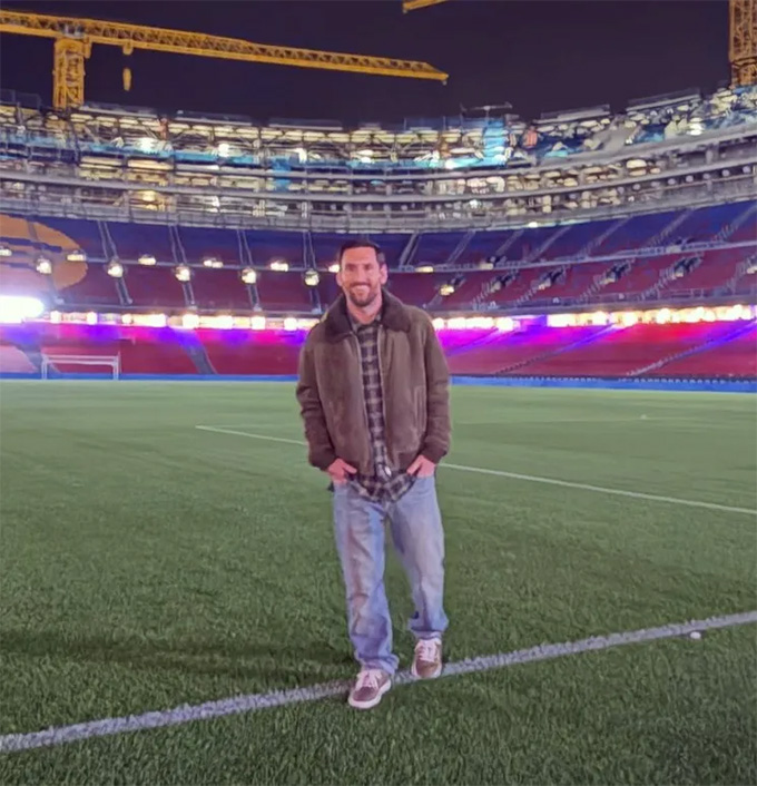 Anh vừa có chuyến thăm bí mật sân Camp Nou đang cải tạo