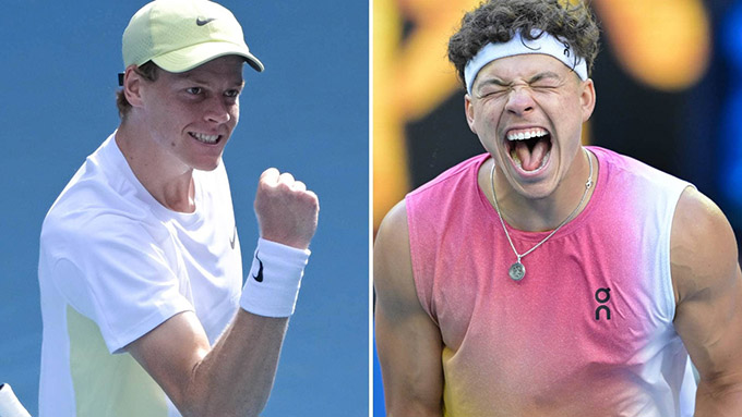 Sinner so tài với Shelton