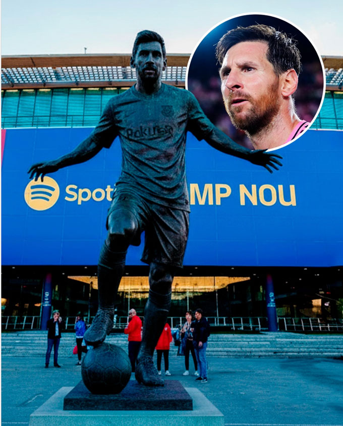 Messi sẽ được dựng tượng bên ngoài sân Camp Nou mới