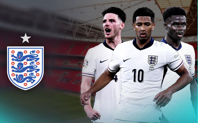 ĐT Anh có 3 ngôi sao được định giá hơn 100 triệu euro là Rice, Bellingham và Saka