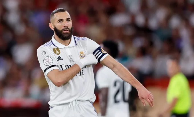 Karim Benzema khi còn khoác áo Real