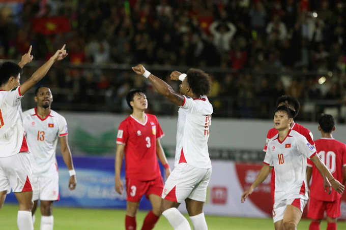 Các cầu thủ Việt Nam đã trải qua một trận đấu khó khăn