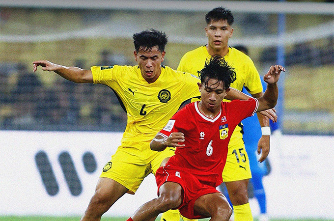 Trận đấu giữa Malaysia vs Lào bị phạt vì trì hoãn 150 giây - Ảnh: Malaysia NT