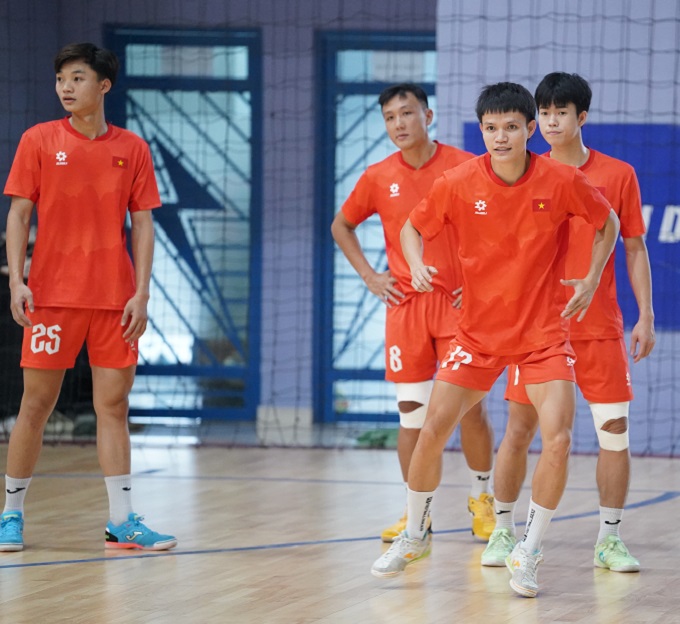 ĐT futsal Việt Nam đang chuẩn bị cho SEA Games 33. Ảnh: Nguyễn Quang